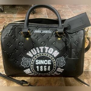 LVEE monogram logo embossed mini duffle bag or purse GORGEOUS 😱😱😍😍💕🔥